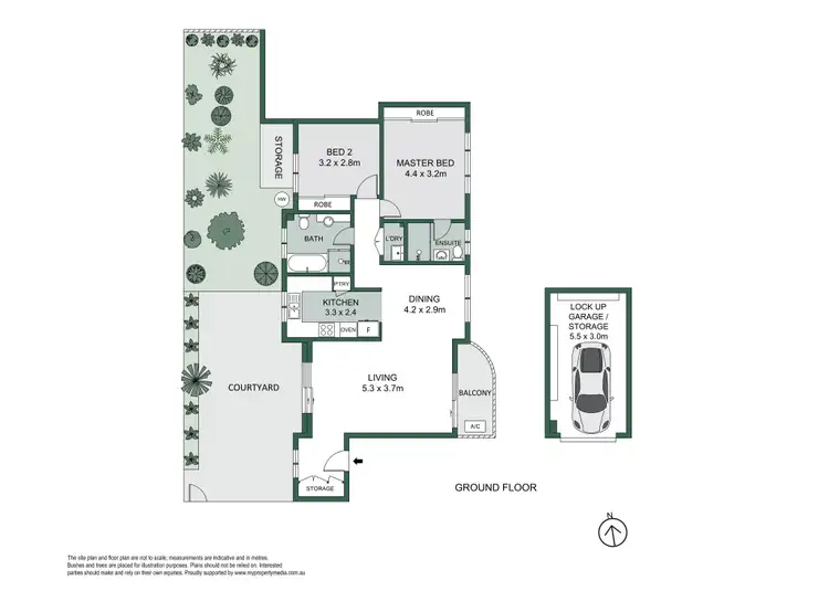 Floorplan of Homely apartment listing, 1/19 Olympia Road, Naremburn NSW 2065