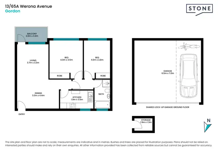 Floorplan of Homely apartment listing, 13/65a Werona Avenue, Gordon NSW 2072