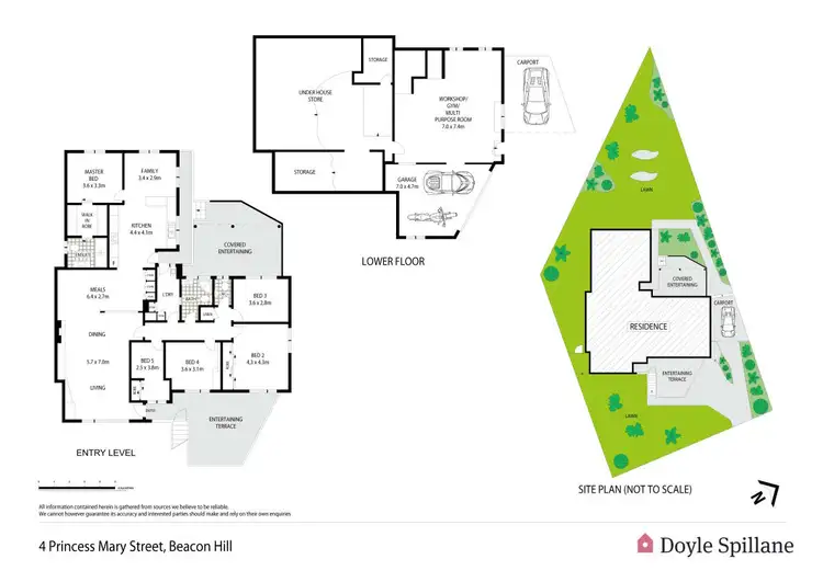 Floorplan of Homely house listing, 4 Princess Mary Street, Beacon Hill NSW 2100