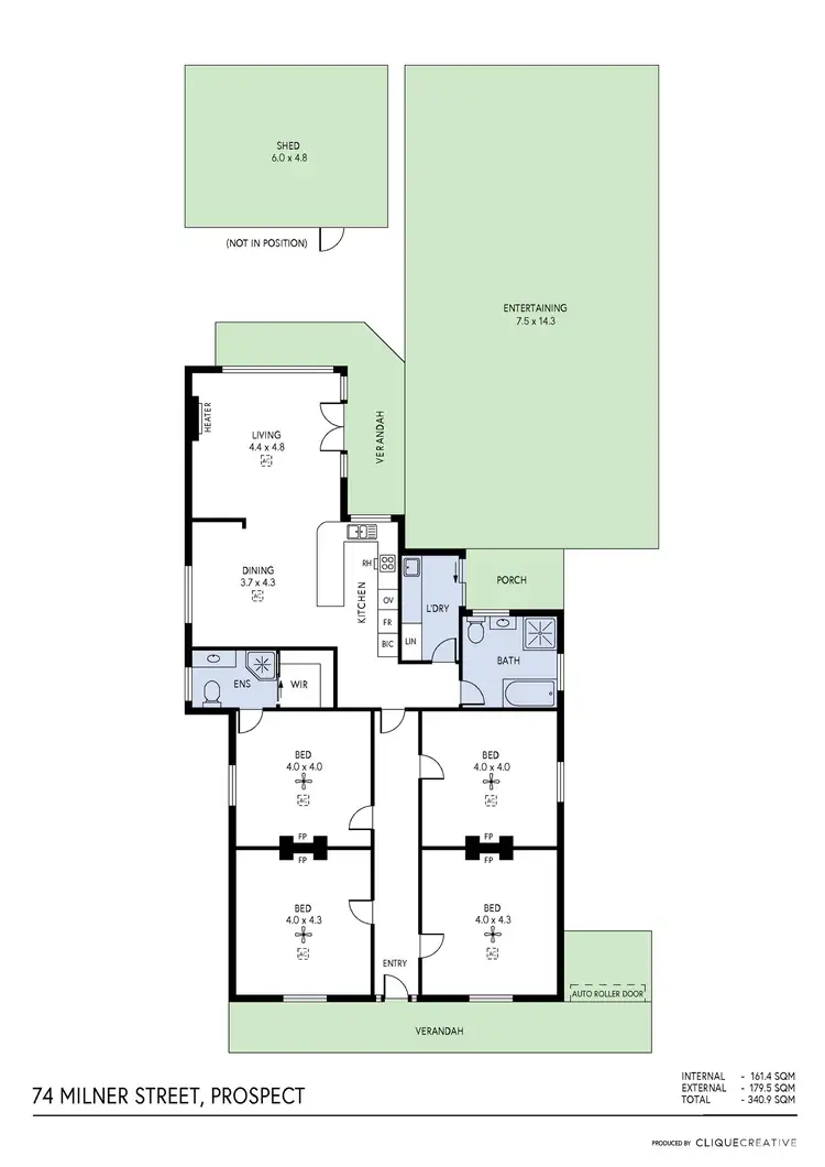 Floorplan of Homely house listing, 74 Milner Street, Prospect SA 5082