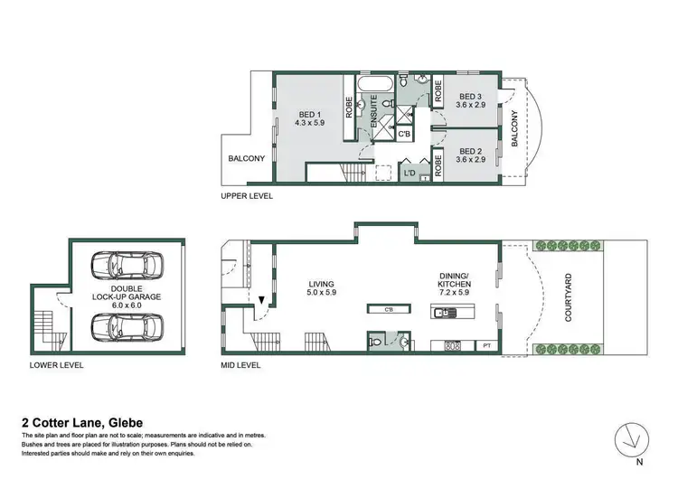 Floorplan of Homely house listing, 2 Cotter Lane, Glebe NSW 2037