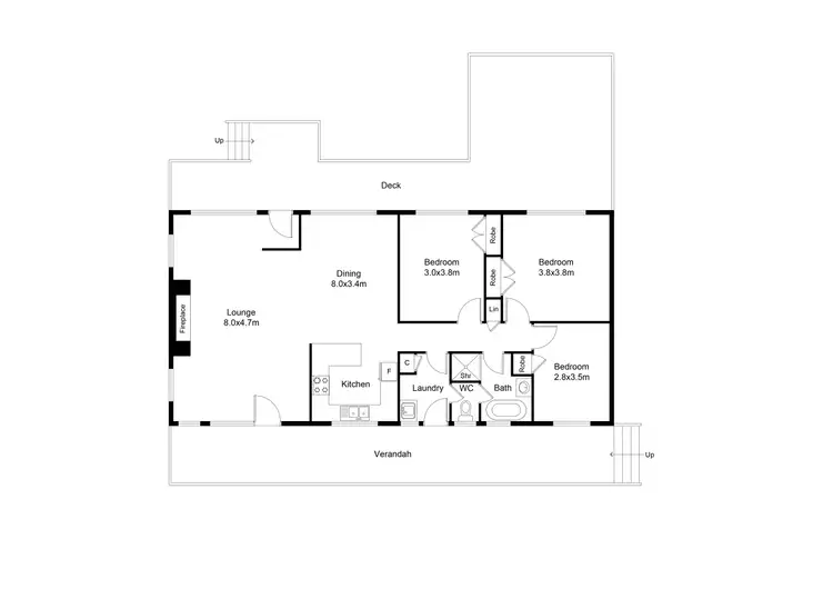 Floorplan of Homely house listing, 32 Lake Drive, Howqua Inlet VIC 3723