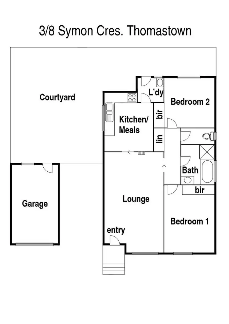 Floorplan of Homely unit listing, 3/8 Symon Crescent, Thomastown VIC 3074