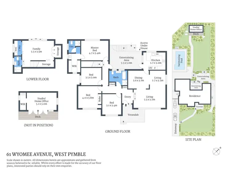 Floorplan of Homely house listing, 61 Wyomee Avenue, West Pymble NSW 2073