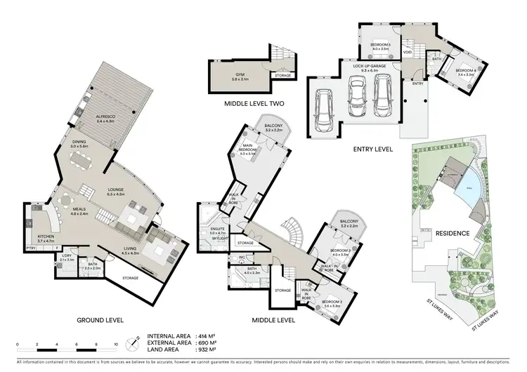 Floorplan of Homely house listing, 6 St Lukes Way, Kangaroo Point NSW 2224