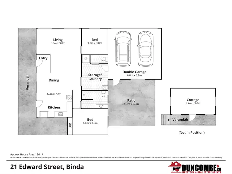 Floorplan of Homely rural property listing, 21 Edward Street, Crookwell NSW 2583