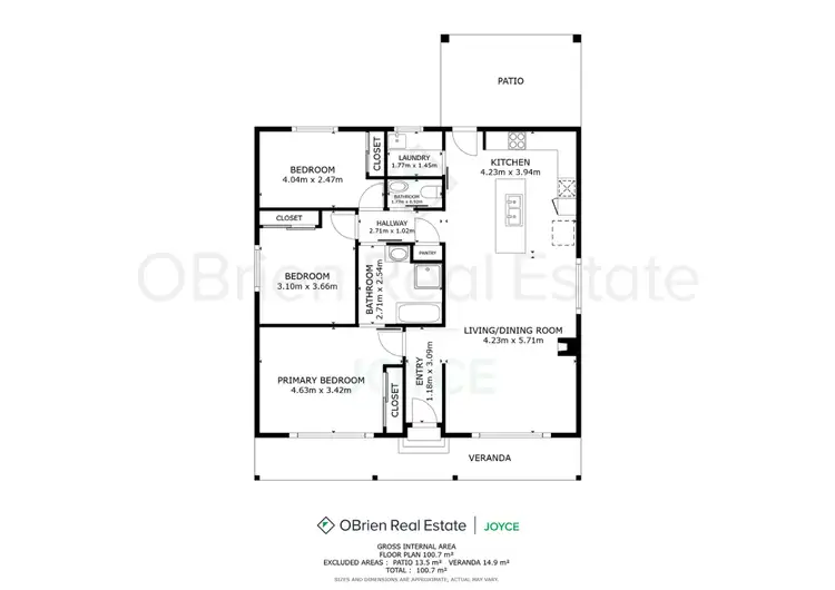 Floorplan of Homely house listing, 16 Esmond Street, Wangaratta VIC 3677