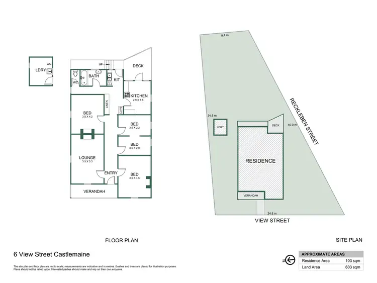 Floorplan of Homely house listing, 6 View Street, Castlemaine VIC 3450