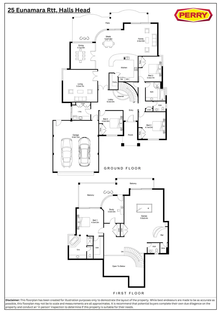 Floorplan of Homely house listing, 25 Eunamara Retreat, Halls Head WA 6210