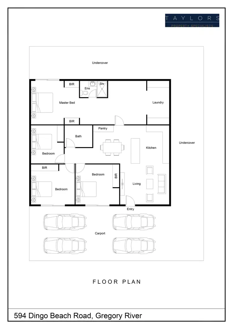Floorplan of Homely house listing, 594 Dingo Beach Road, Gregory River QLD 4800