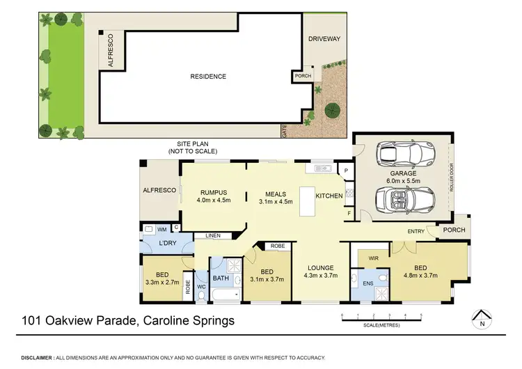 Floorplan of Homely house listing, 101 Oakview Parade, Caroline Springs VIC 3023