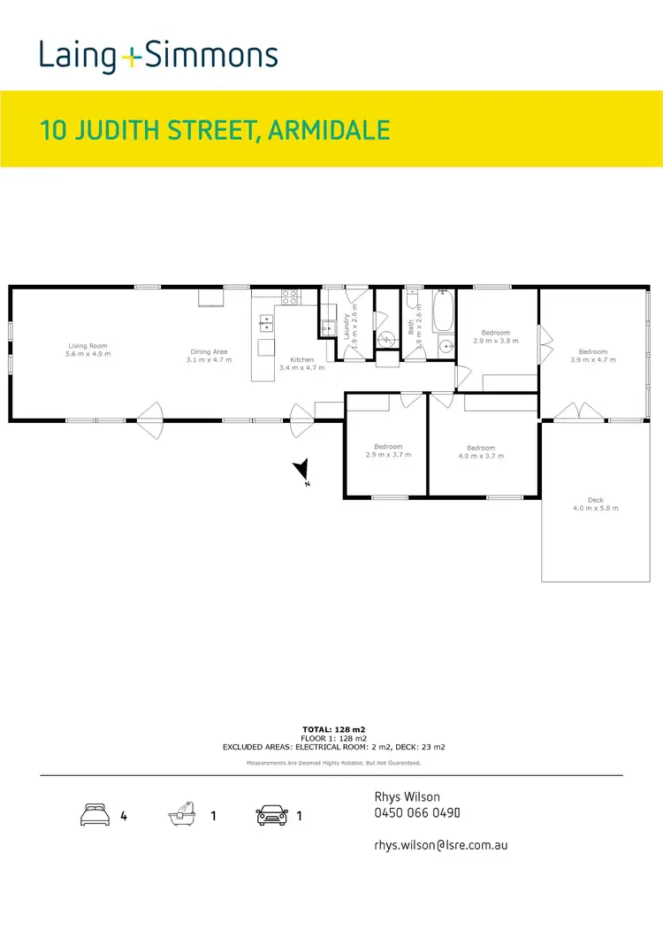 Floorplan of Homely house listing, 10 Judith Street, Armidale NSW 2350