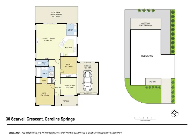 Floorplan of Homely house listing, 30 Scarvell Crescent, Caroline Springs VIC 3023