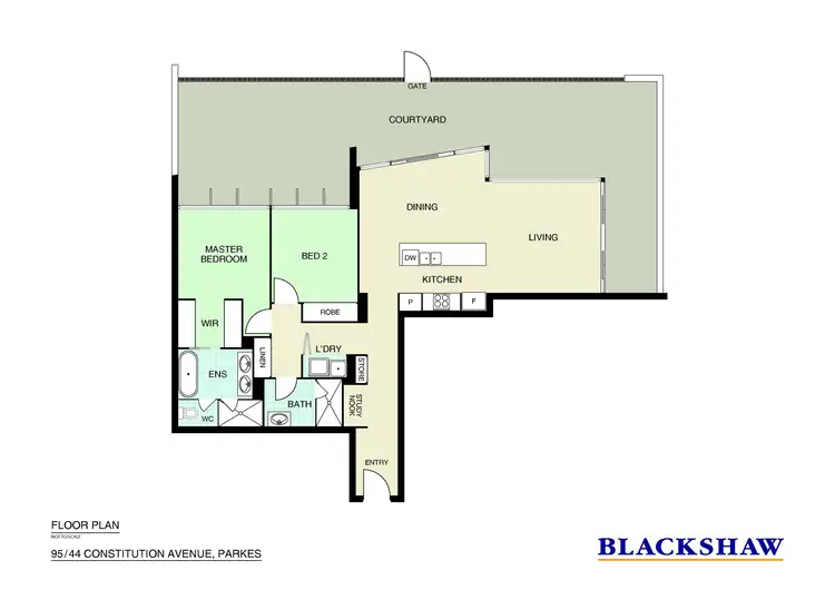 Floorplan of Homely unit listing, 95/44 Constitution Avenue, Parkes ACT 2600
