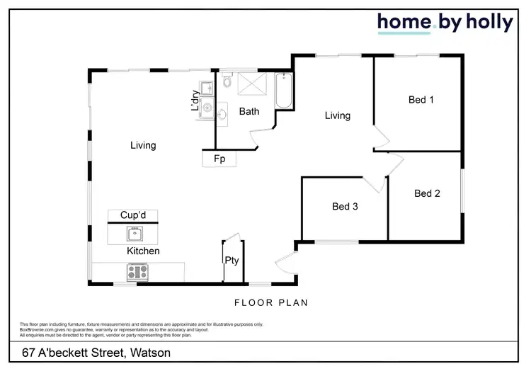 Floorplan of Homely house listing, 67 A'beckett Street, Watson ACT 2602