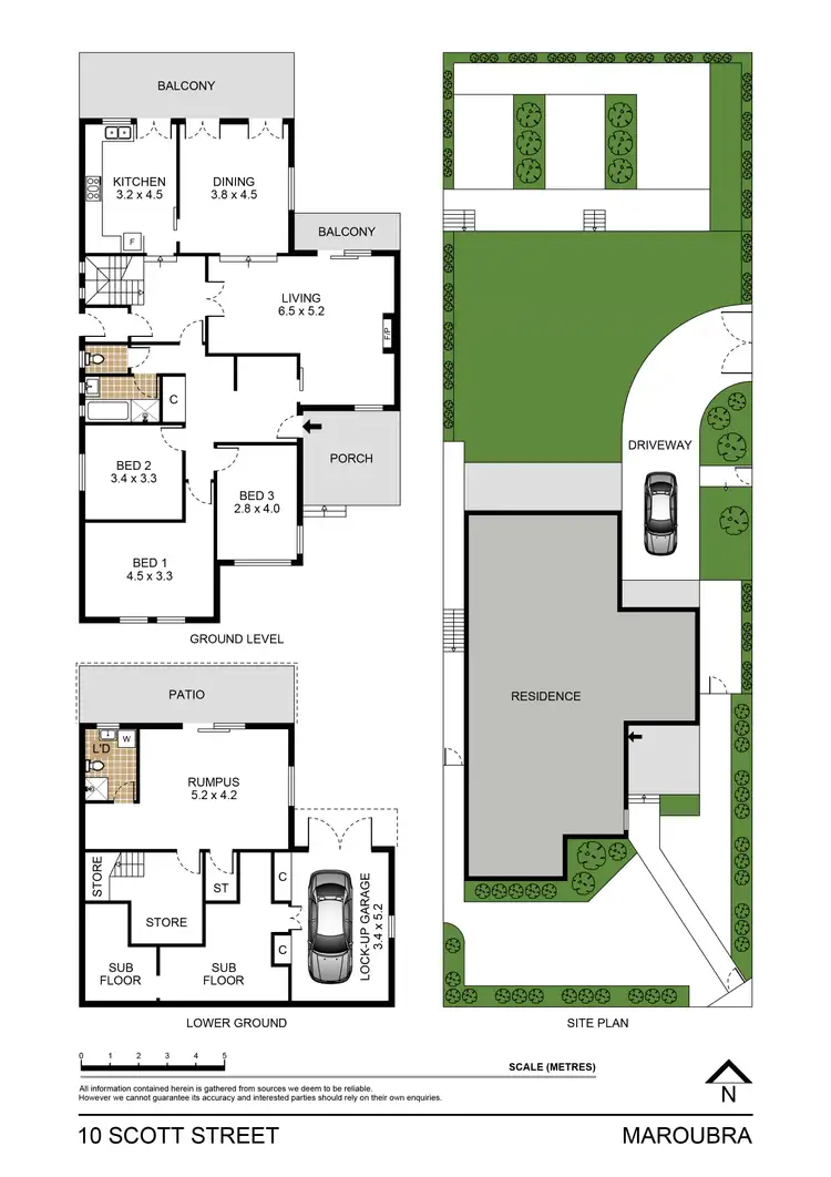Floorplan of Homely house listing, 10 Scott Street, Maroubra NSW 2035