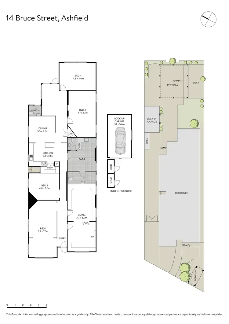 Floorplan of Homely house listing, 14 Bruce Street, Ashfield NSW 2131