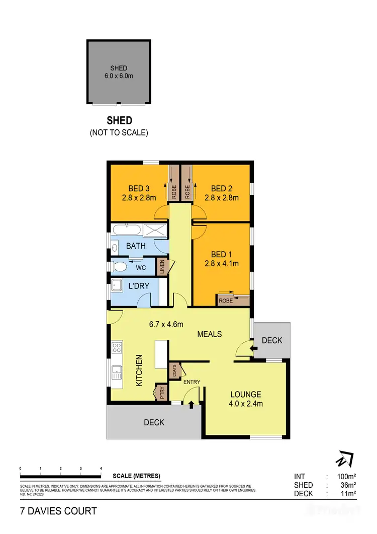 Floorplan of Homely house listing, 7 Davies Court, California Gully VIC 3556