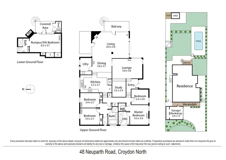 Floorplan of Homely house listing, 48 Neuparth Road, Croydon North VIC 3136