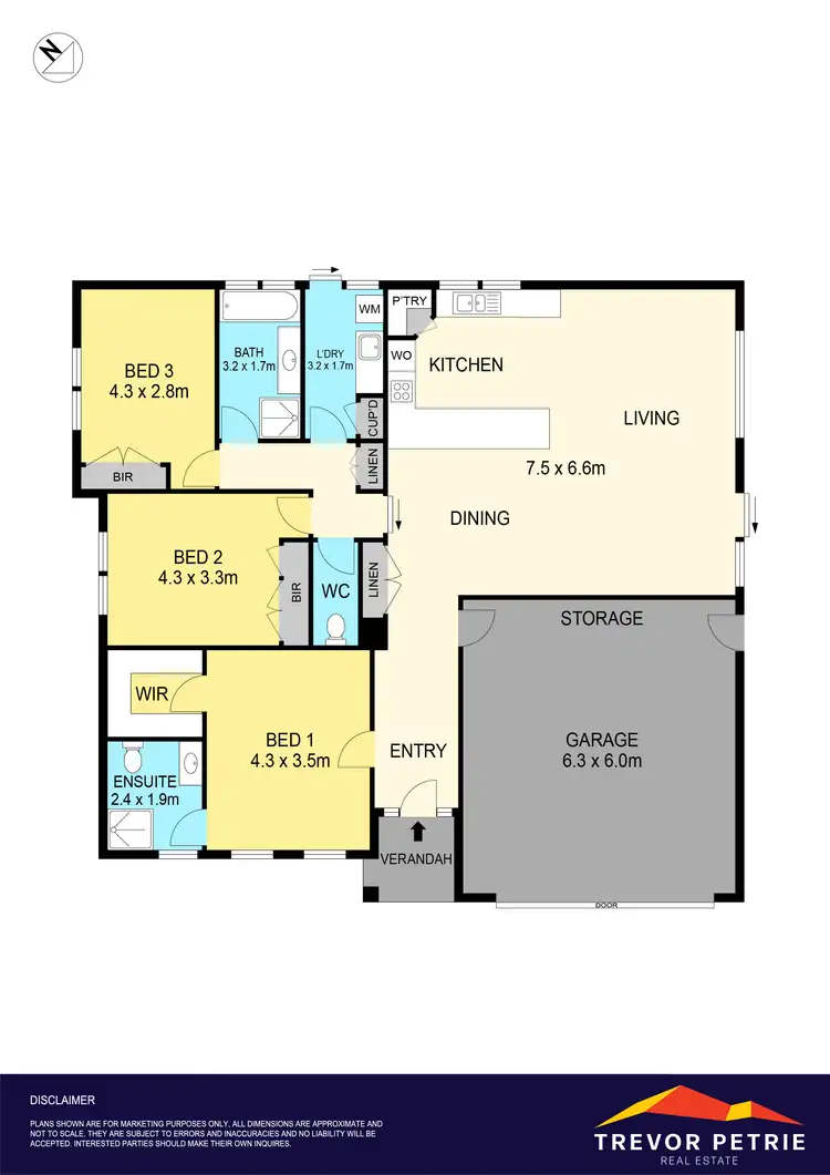 Floorplan of Homely townhouse listing, 1/38 Josephine Way, Sebastopol VIC 3356