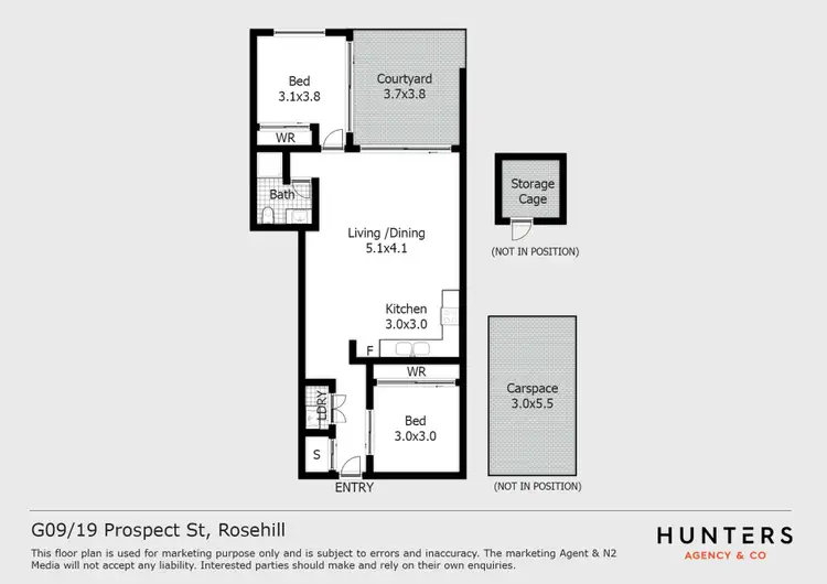 Floorplan of Homely apartment listing, 9/19 Prospect Street, Rosehill NSW 2142
