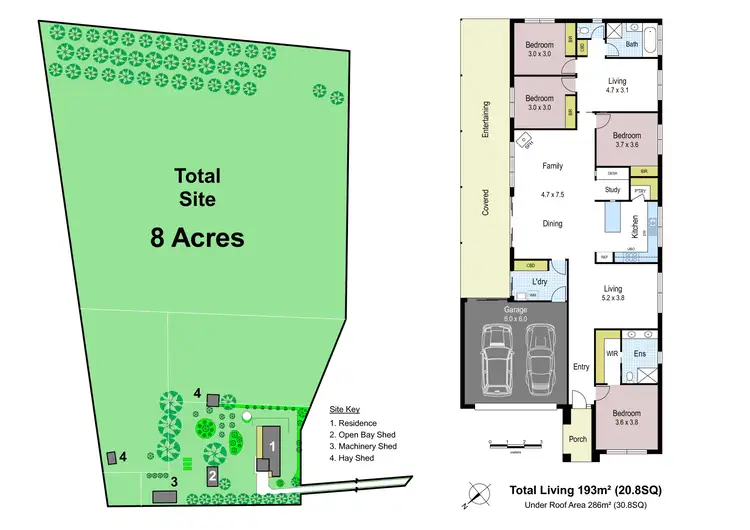 Floorplan of Homely rural property listing, 54 Anderson Road, Jindivick VIC 3818