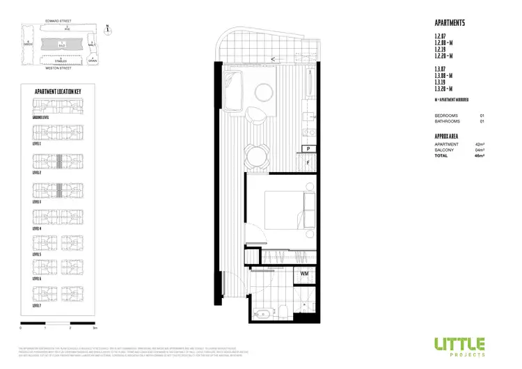 Floorplan of Homely apartment listing, 1219/182 Edward Street, Brunswick East VIC 3057