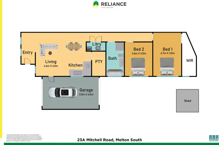 Floorplan of Homely townhouse listing, 23a Mitchell Road, Melton South VIC 3338