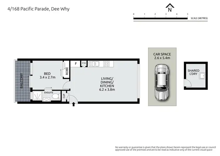 Floorplan of Homely apartment listing, 4/168 Pacific Parade, Dee Why NSW 2099
