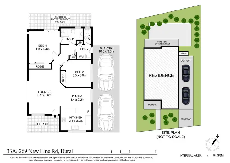 Floorplan of Homely villa listing, 33A/269 New Line Road, Dural NSW 2158