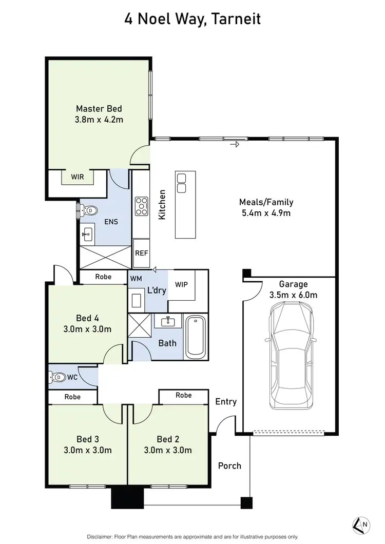 Floorplan of Homely house listing, 4 Noel Way, Tarneit VIC 3029