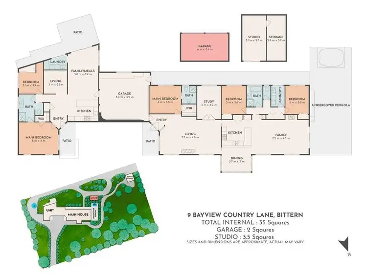 Floorplan of Homely rural property listing, 9 Bayview Country Lane, Bittern VIC 3918