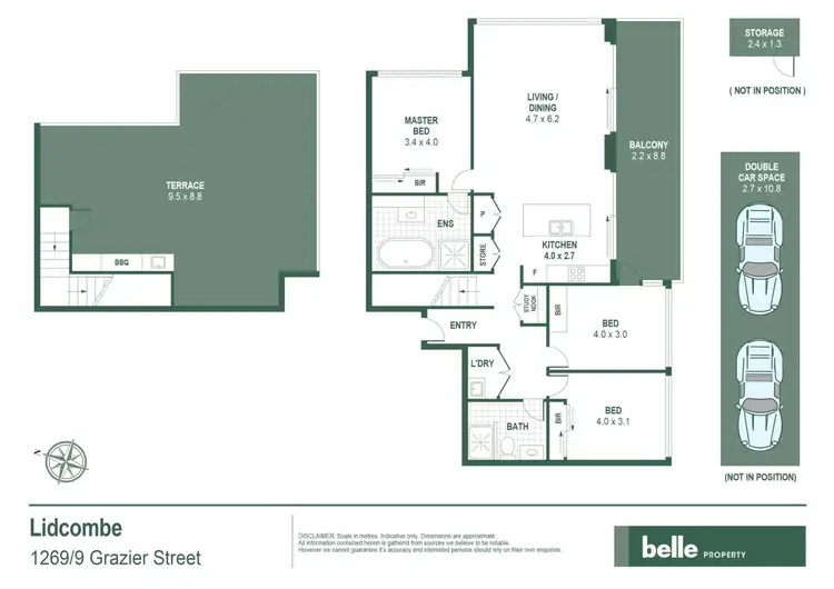 Floorplan of Homely apartment listing, Level 12/1269/9 Grazier Street, Lidcombe NSW 2141