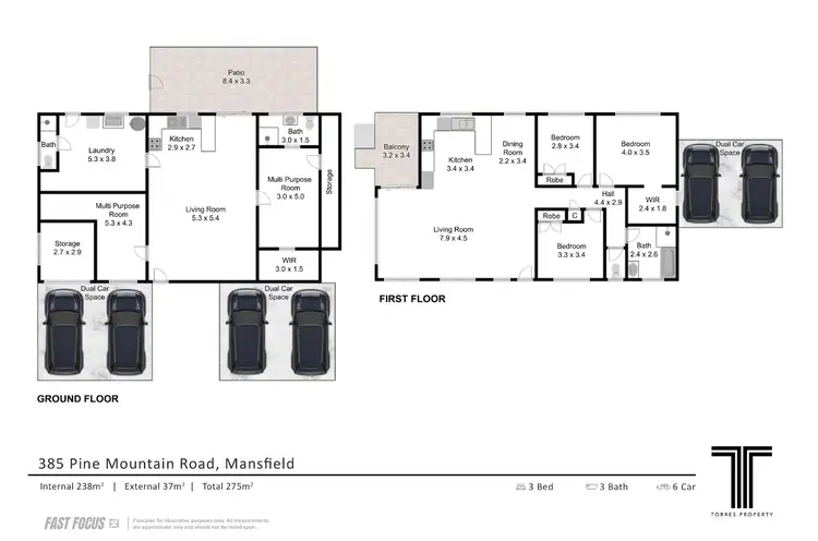Floorplan of Homely house listing, 385 Pine Mountain Road, Mansfield QLD 4122