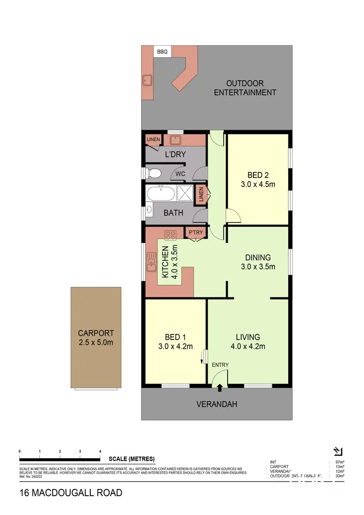 Floorplan of Homely house listing, 16 MacDougall Road, Golden Square VIC 3555