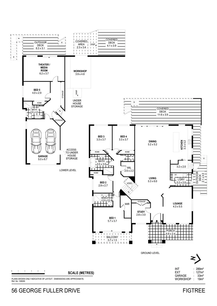 Floorplan of Homely house listing, 56 George Fuller Drive, Figtree NSW 2525