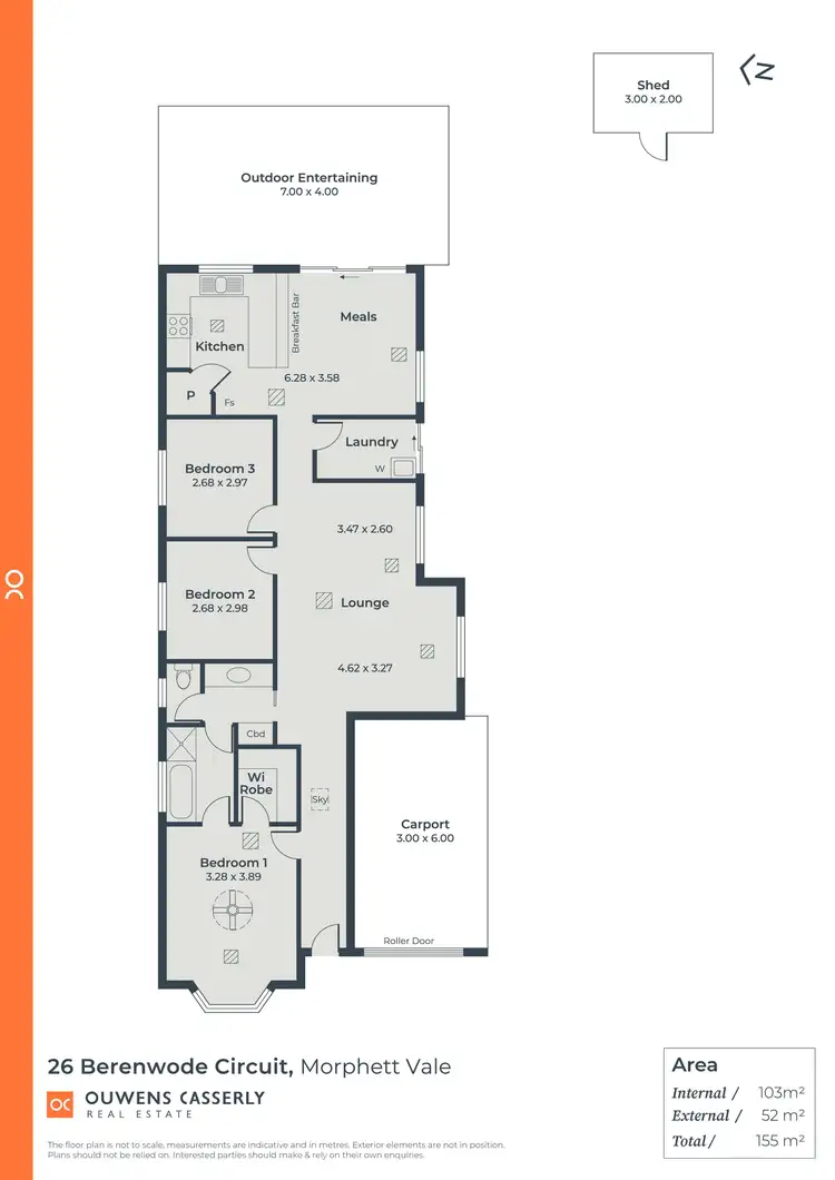 Floorplan of Homely house listing, 26 Berenwode Circuit, Morphett Vale SA 5162