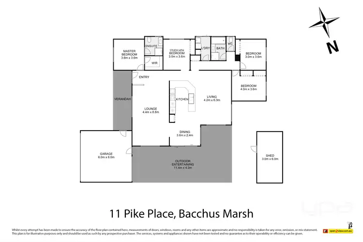Floorplan of Homely house listing, 11 Pike Place, Bacchus Marsh VIC 3340