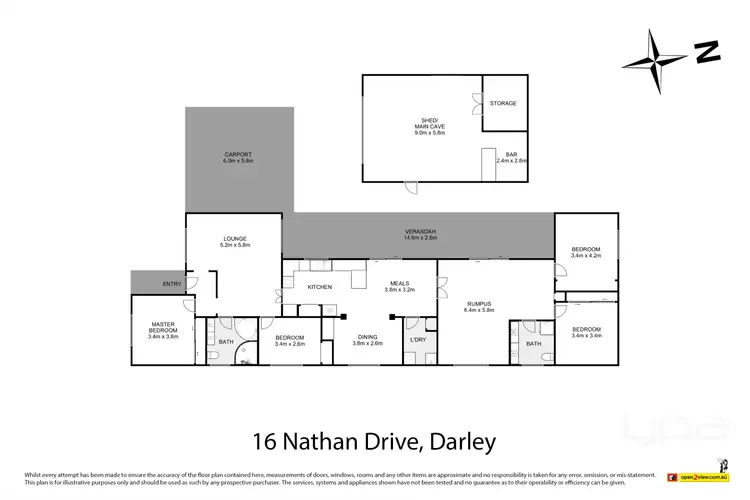 Floorplan of Homely house listing, 16 Nathan Drive, Darley VIC 3340