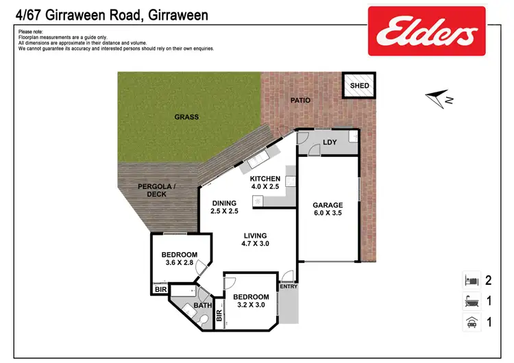 Floorplan of Homely villa listing, 4/67 Girraween Road, Girraween NSW 2145