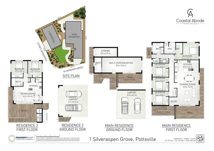 Floorplan of Homely house listing, 1 Silveraspen Grove, Pottsville NSW 2489