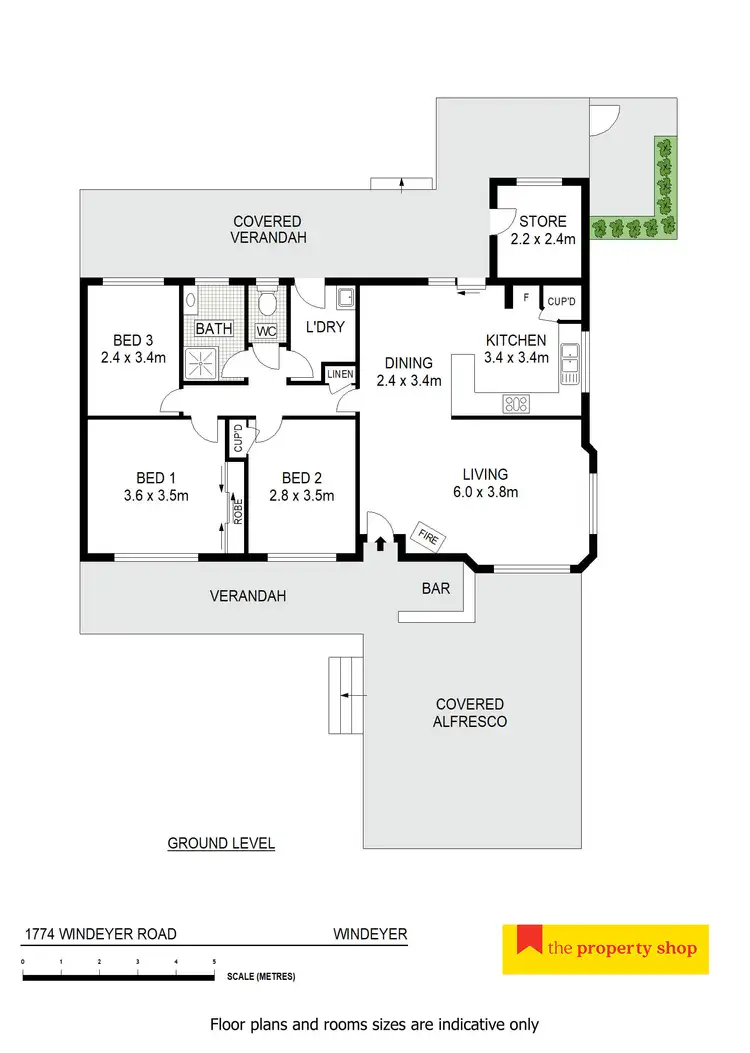 Floorplan of Homely rural property listing, 1774 Windeyer Road, Mudgee NSW 2850
