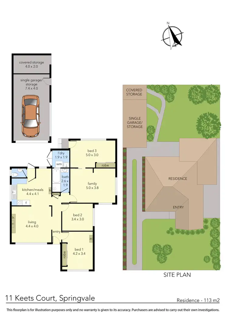 Floorplan of Homely house listing, 11 Keets Court, Springvale VIC 3171