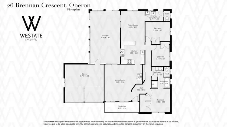 Floorplan of Homely house listing, 26 Brennan Crescent, Oberon NSW 2787