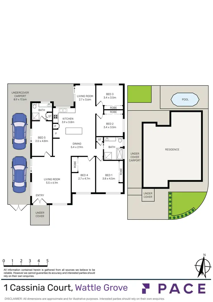Floorplan of Homely house listing, 1 Cassinia Court, Wattle Grove NSW 2173