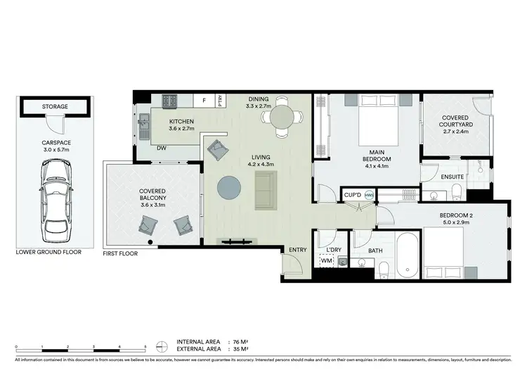 Floorplan of Homely apartment listing, 2/523 Gold Coast Highway, Tugun QLD 4224