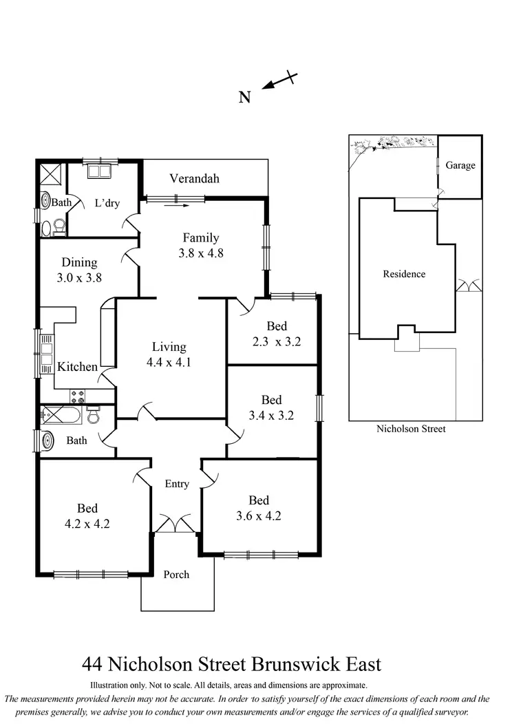 Floorplan of Homely house listing, 44 Nicholson Street, Brunswick East VIC 3057