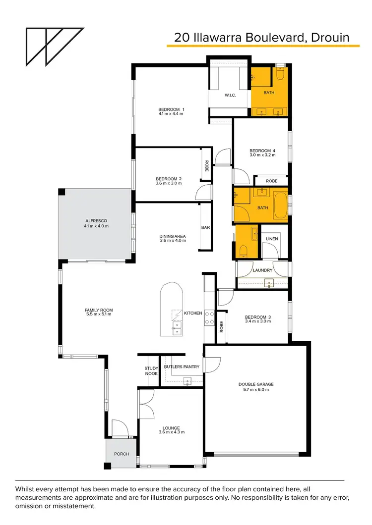 Floorplan of Homely house listing, 20 Illawarra Boulevard, Drouin VIC 3818