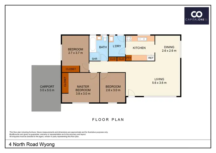 Floorplan of Homely house listing, 4 North Road, Wyong NSW 2259
