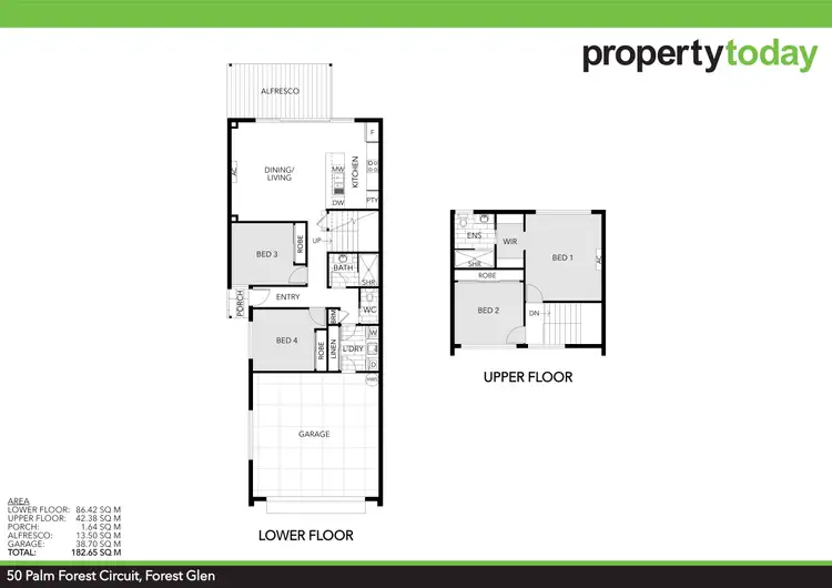 Floorplan of Homely house listing, 50 Palm Forest Circuit, Forest Glen QLD 4556